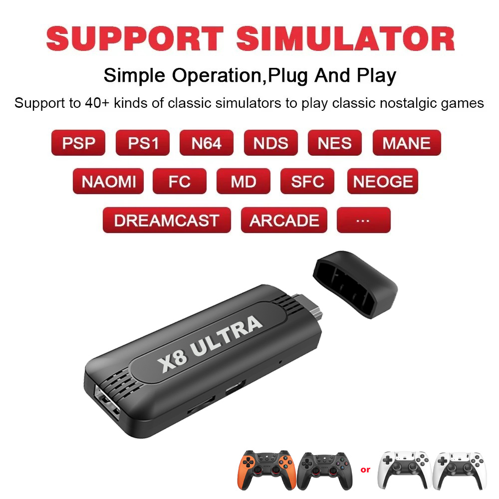 X8 Ultra 4K Game Stick 128GB R - Retro Gaming Tv Box avaliação e preço