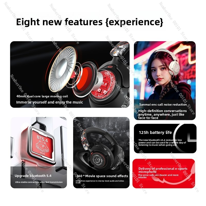 Active Noise Cancelling Blueto - Retro Gaming Headset avaliação e preço