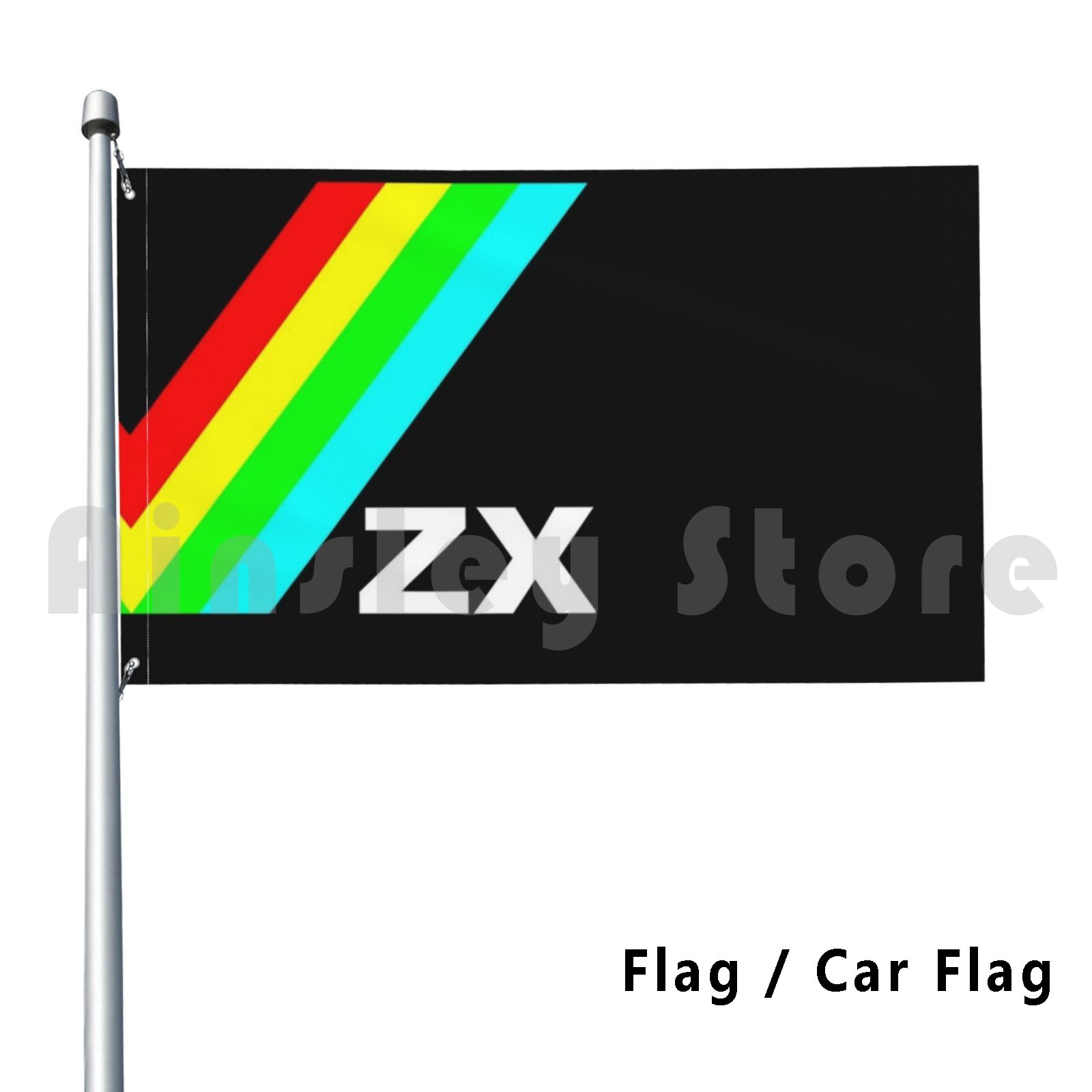 Zx Flag Car Flag Funny Zx Spec - Retro Gaming Zx Spectrum avaliação e preço