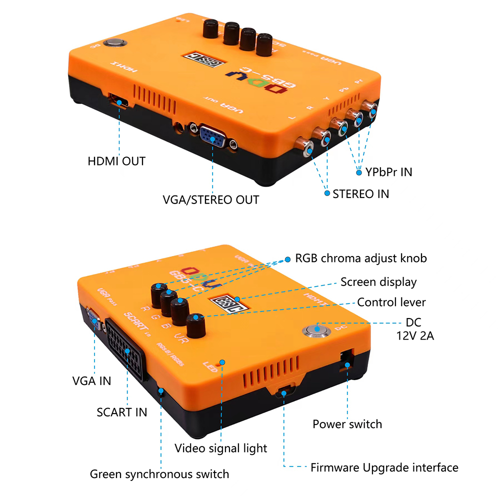 ODV-GBS-C Component/VGA/Scart  - Retro Gaming Pro avaliação e preço