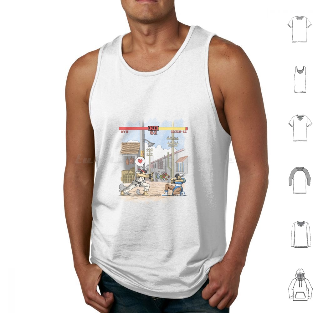 Street Lovers Tank Tops Print  - Retro Gaming Gamestop avaliação e preço