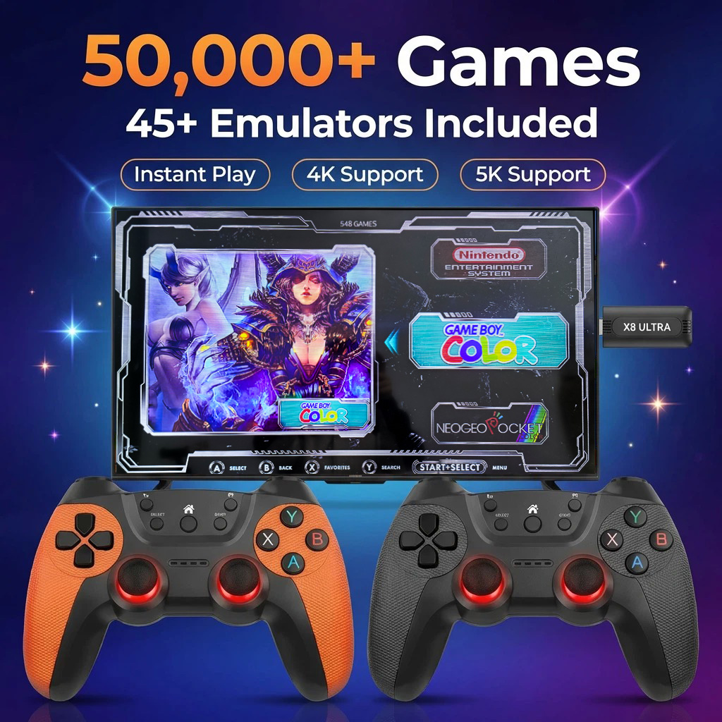 X8 Ultra Game Stick Pro 128GB  - Retro Gaming Game Stick avaliação e preço