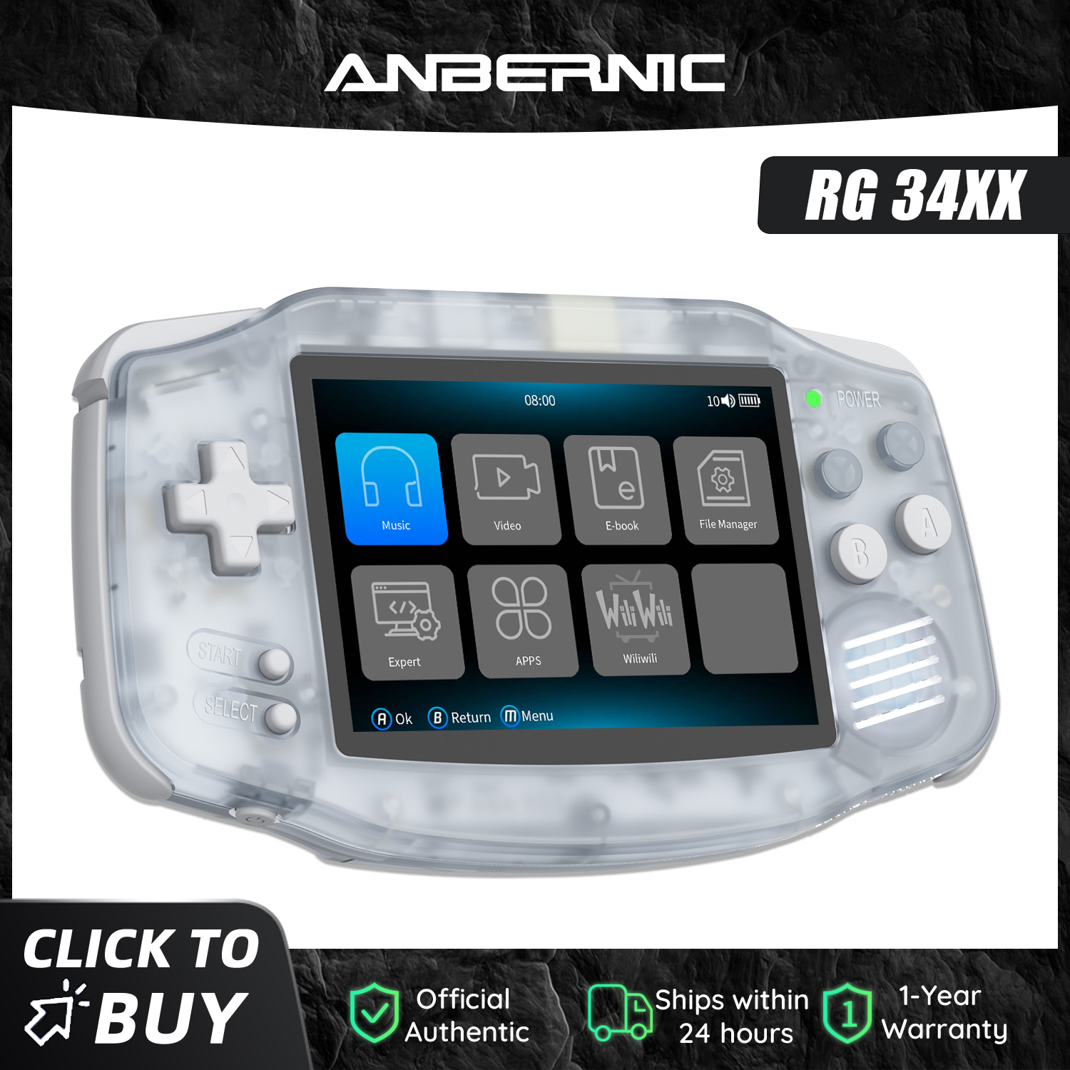 Anbernic NEW RG34XX Retro Game - Retro Gaming Tv Box avaliação e preço