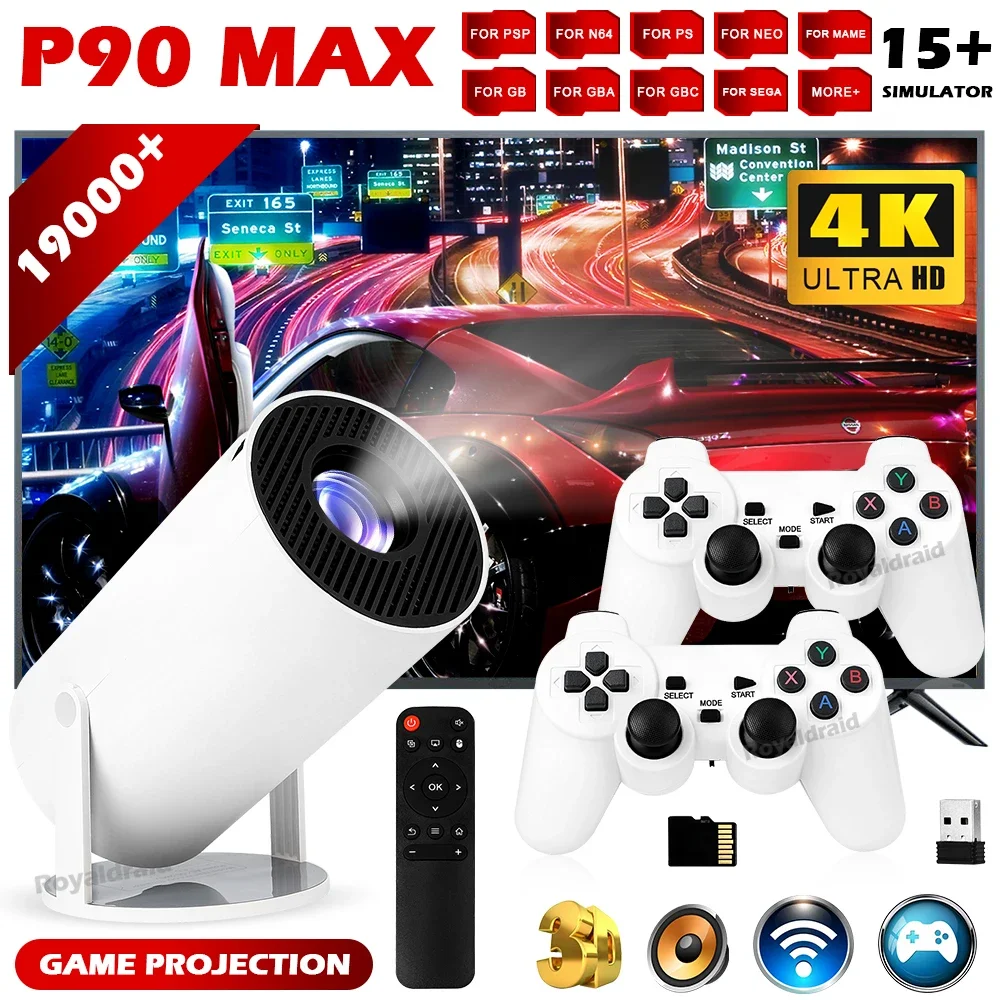 P90 Max Video Game Console w 2 - Retro Gaming And Projector avaliação e preço