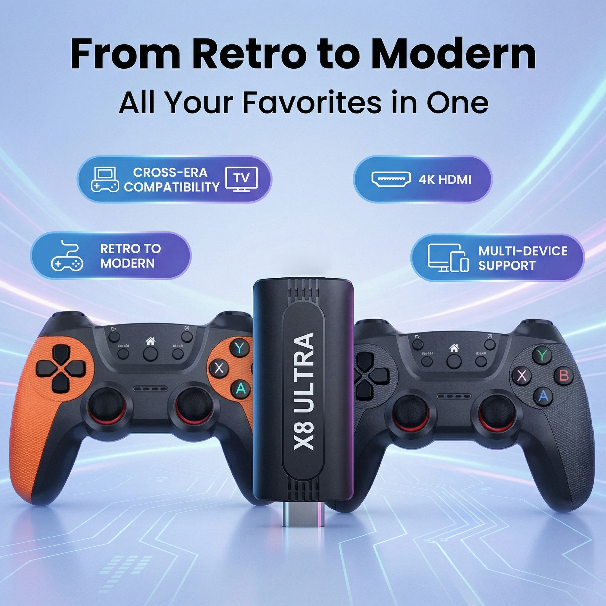 X8 Ultra Wireless Game Stick 1 - Retro Gaming Game Stick avaliação e preço