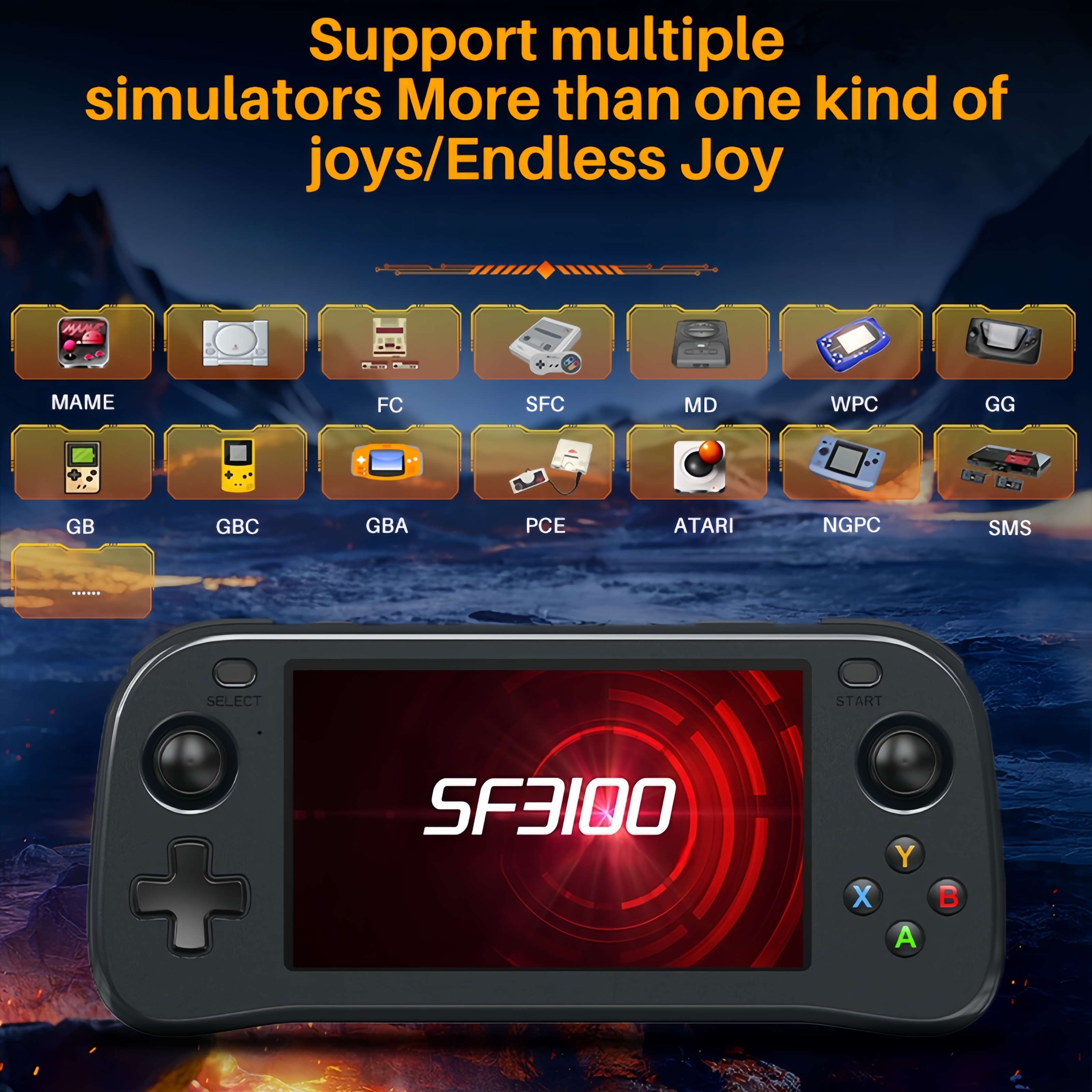 SF3100 Portable Handheld Game  - Retro Gaming Devices avaliação e preço