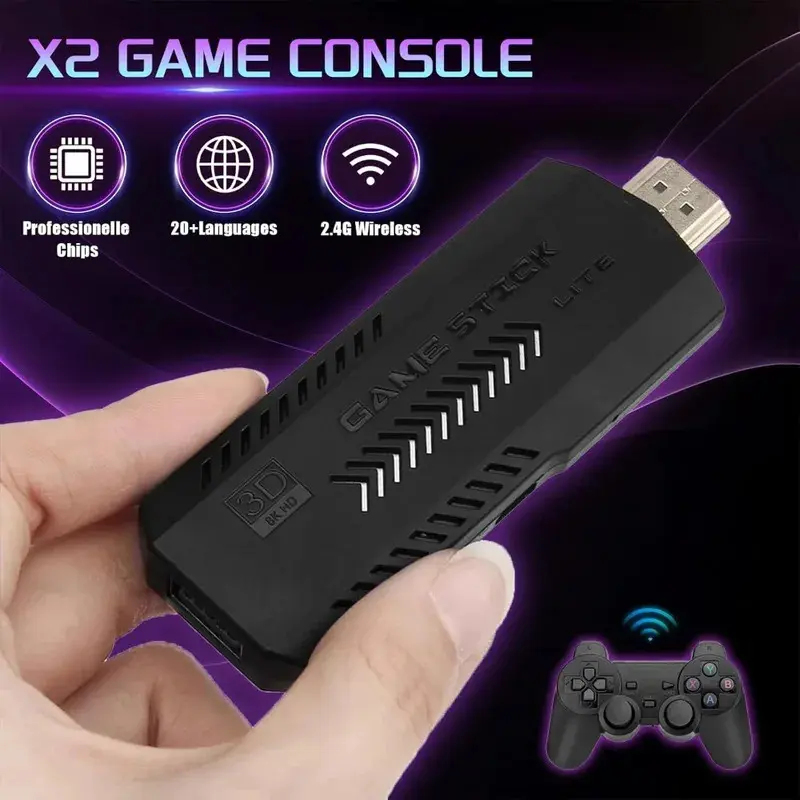 X2 PLUS Retro Gaming Console 6 - Retro Gaming Game Stick avaliação e preço