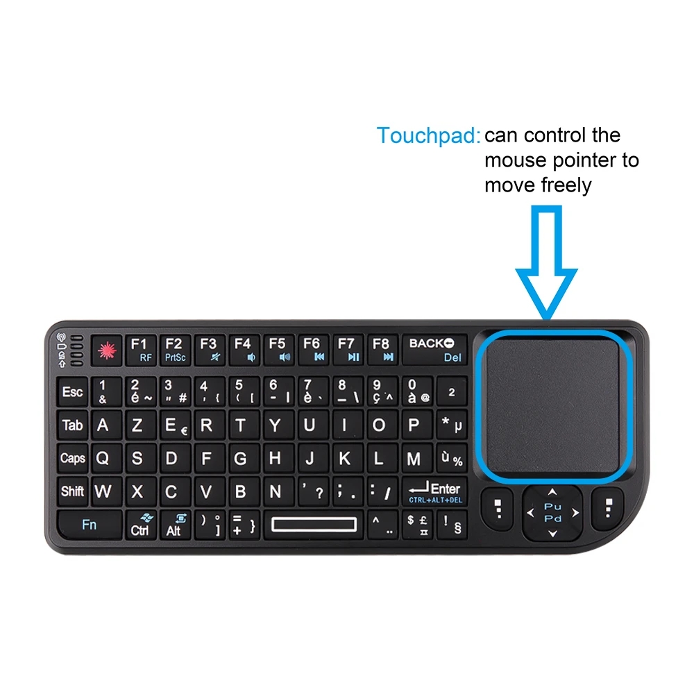 Backlit Mini Wireless Keyboard - Retro Gaming Tv Box avaliação e preço
