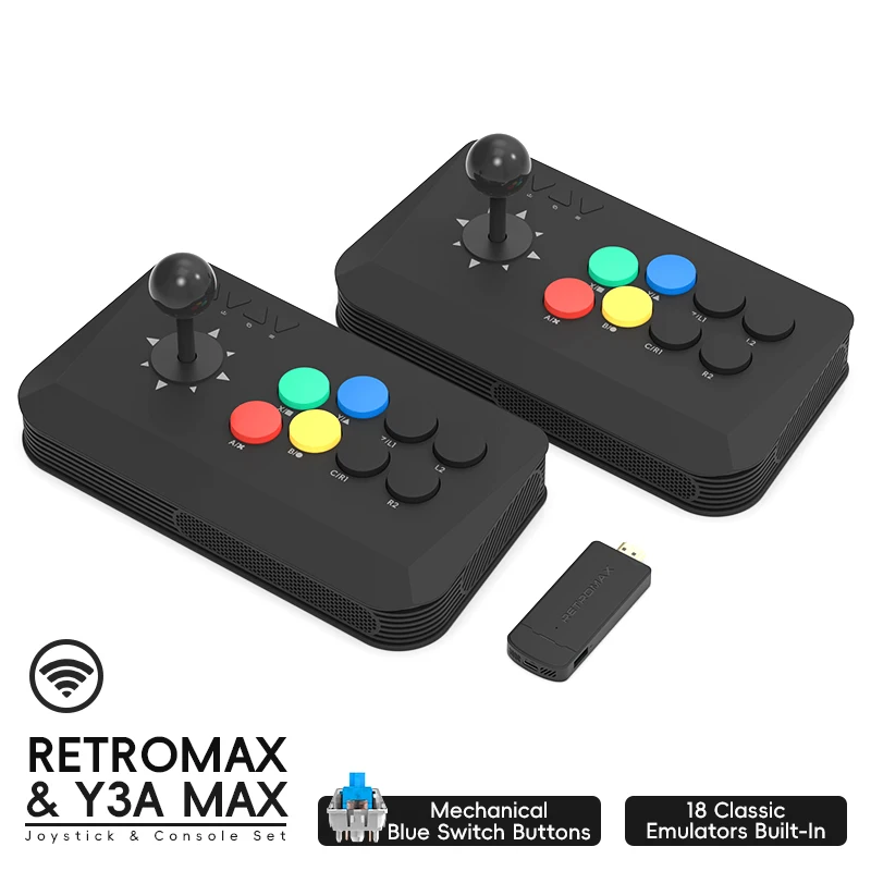 Wireless Y3A Max Arcade Stick  - Retro Gaming Game Stick avaliação e preço