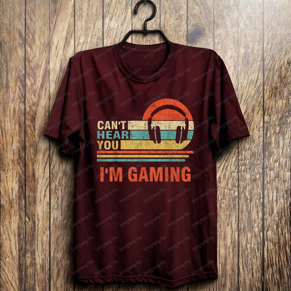 Funny Gamer Gift Headset Can't - Retro Gaming Headset avaliação e preço
