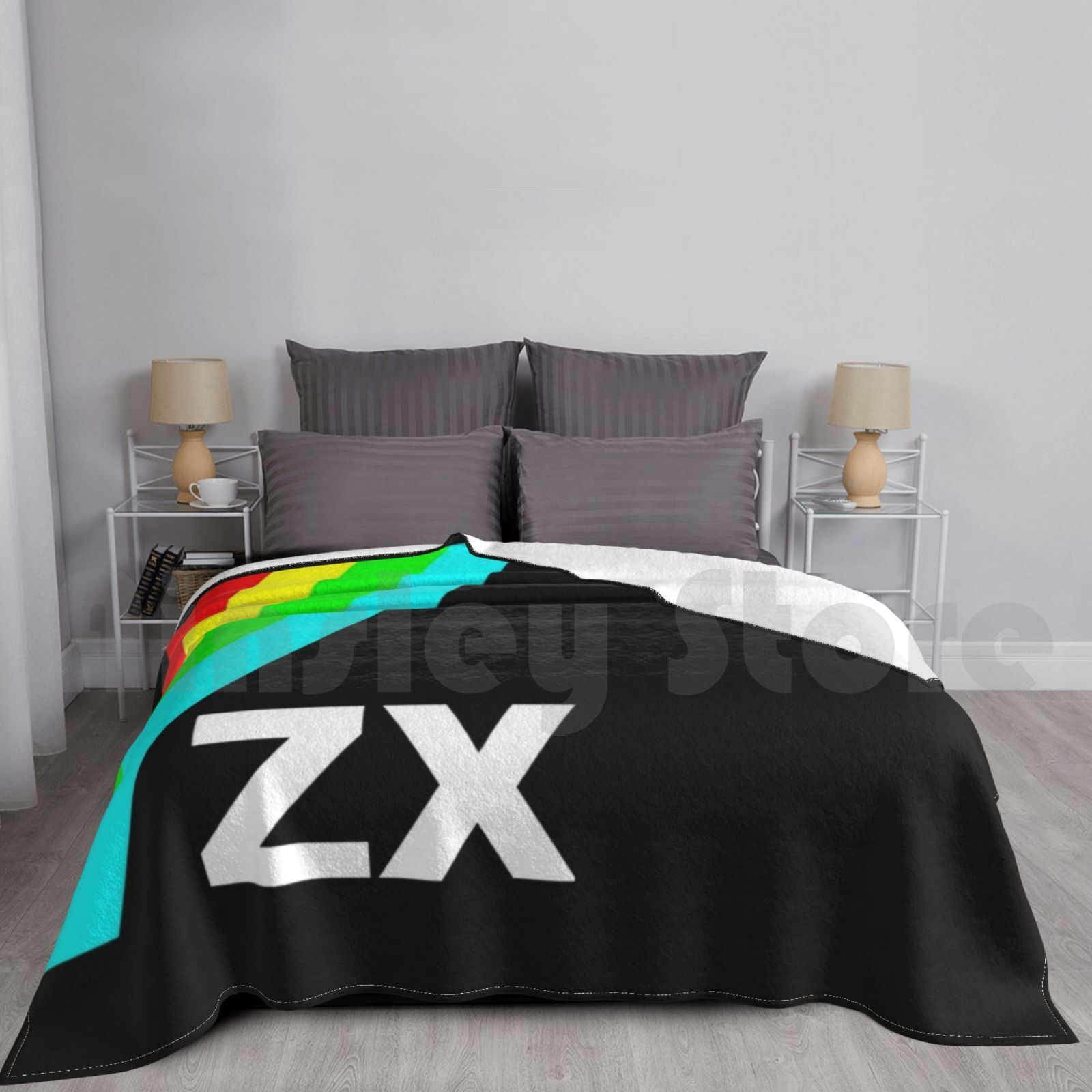 Zx Blanket For Sofa Bed Travel - Retro Gaming Zx Spectrum avaliação e preço