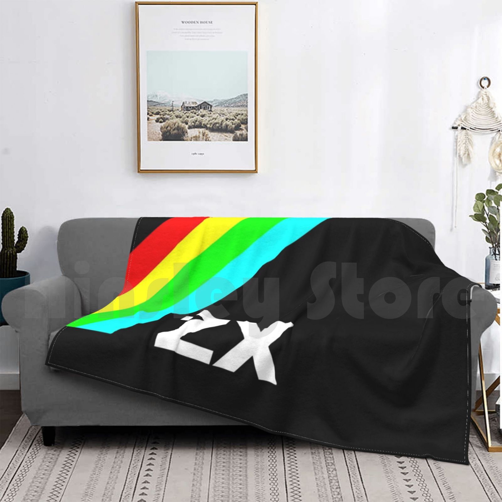 Zx Blanket For Sofa Bed Travel - Retro Gaming Zx Spectrum avaliação e preço