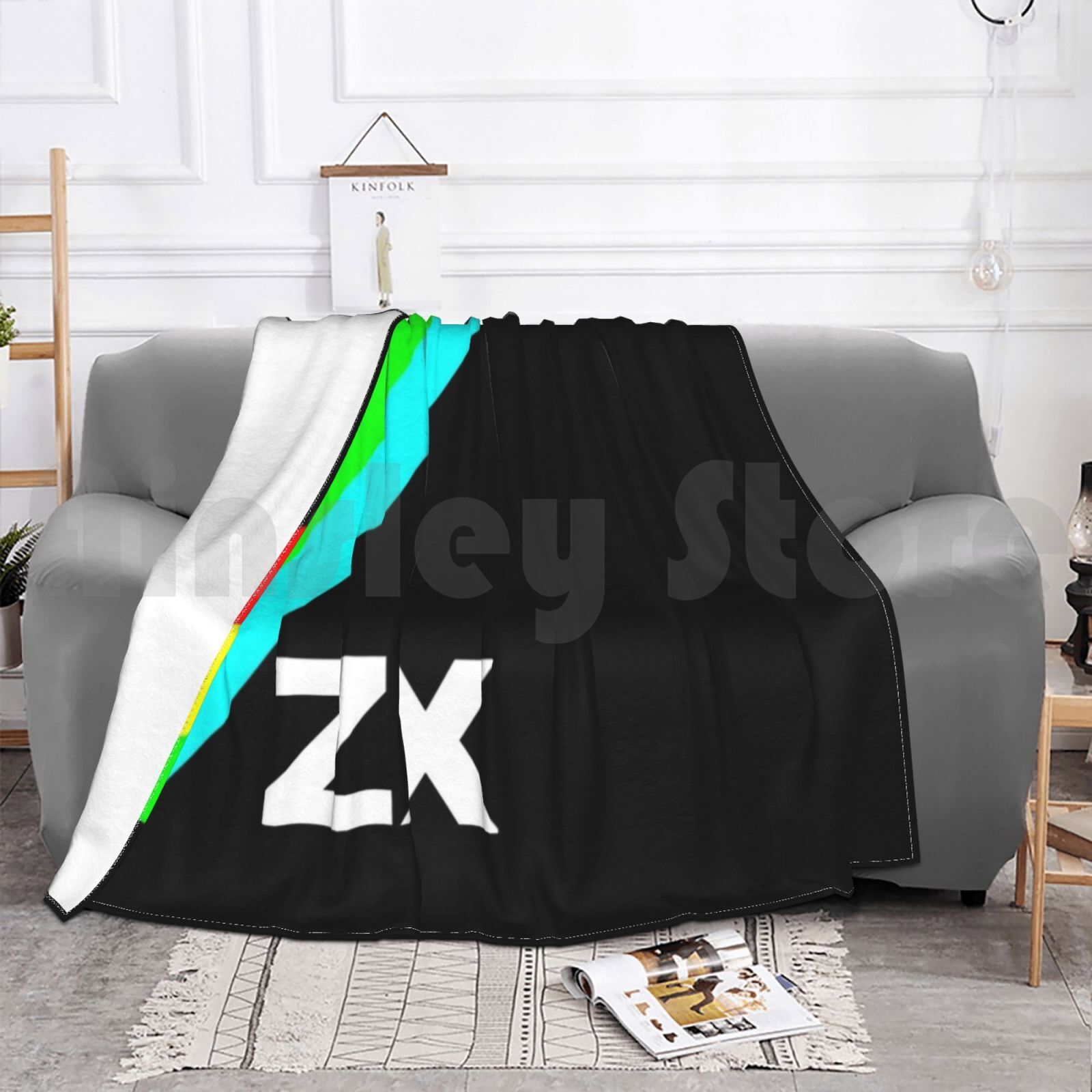 Zx Blanket For Sofa Bed Travel - Retro Gaming Zx Spectrum avaliação e preço