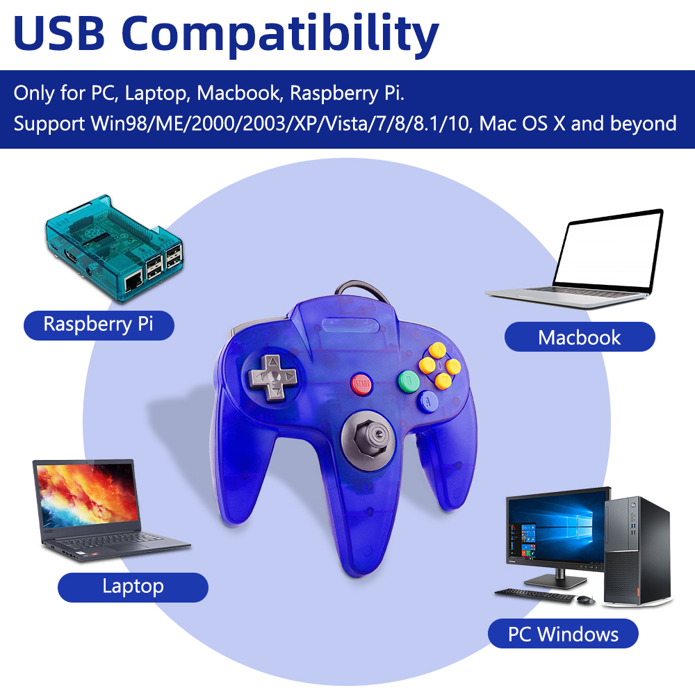 N64 Controller Classic USB Wir - Retro Gaming Pro avaliação e preço