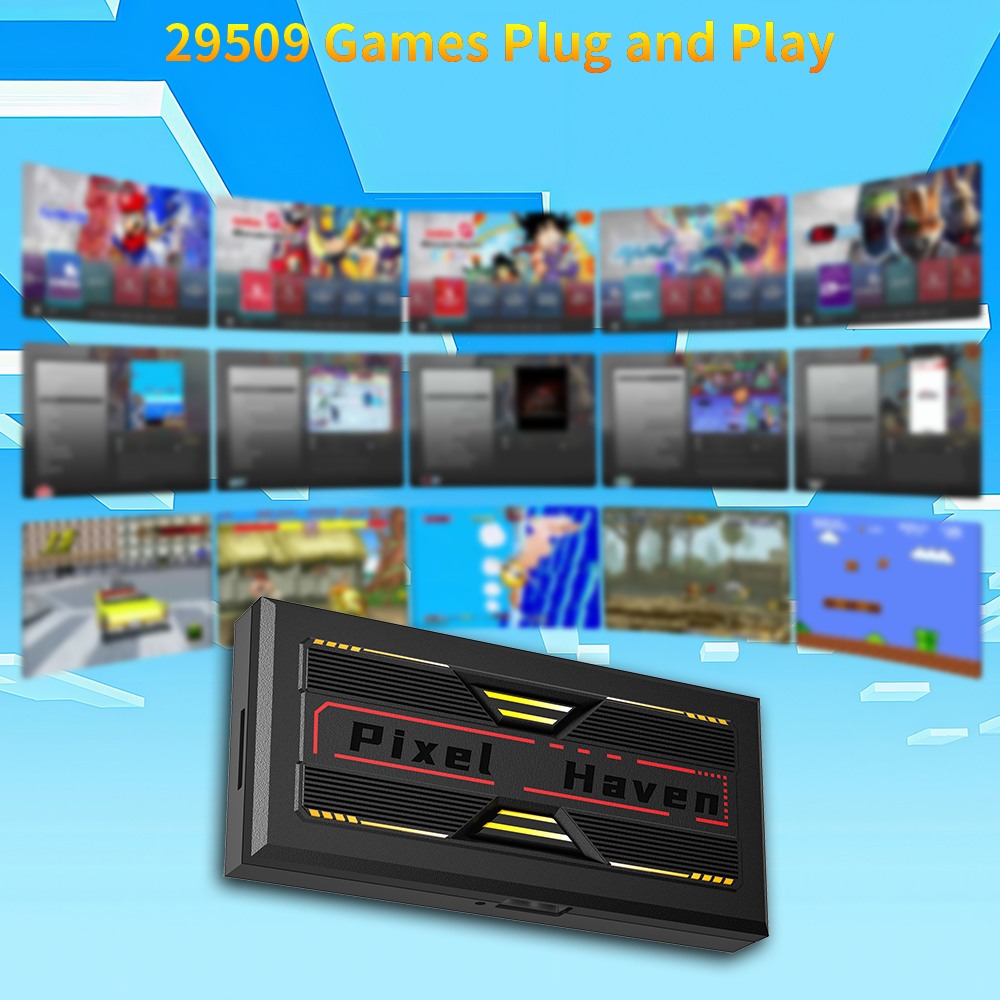 4K HD Retro Game Box Pixel Hav - Retro Gaming Tv Box avaliação e preço
