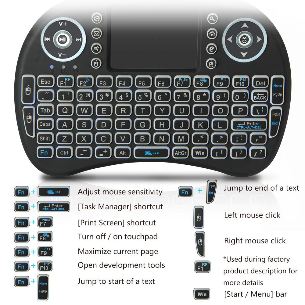 Backlit Mini Wireless Keyboard - Retro Gaming Zx Spectrum avaliação e preço
