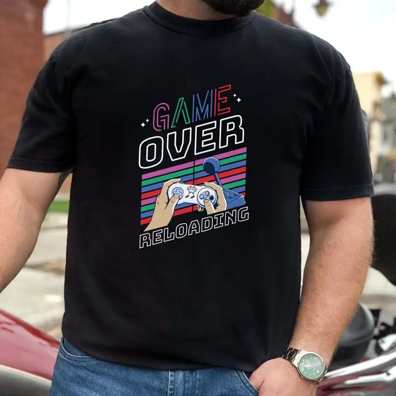 17 Retro Game Over T Shirt Cla - Retro Gaming Gamestop avaliação e preço
