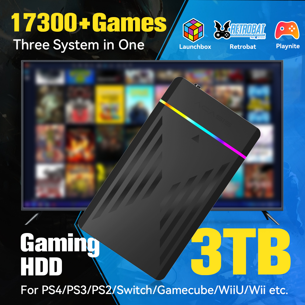 3TB Portable Gaming HDD Launch - Retro Gaming Devices avaliação e preço